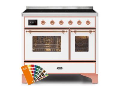 40" ILVE Majestic II Electric Freestanding Range with Copper Trim in Custom Ral - UMDI10NS3/RALP