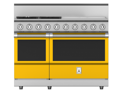 48" Hestan KRG Series Gas Range with 4-Burners - KRG484GD-LP-YW