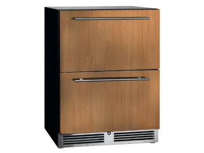24" Perlick ADA Height Compliant UnderCounter Refrigerator Drawer with Lock in Panel Ready - HA24RB46DL