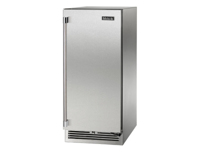15" Perlick Marine and Coastal Signature Series Right-Hinge Beverage Center in Solid Stainless Steel Door - HP15BM41R