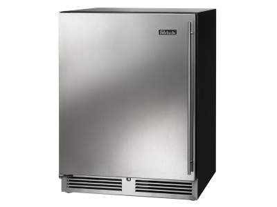 24" Perlick ADA Height Compliant Indoor Left-Hinge Refrigerator with Lock in Stainless Steel - HA24RB41LL