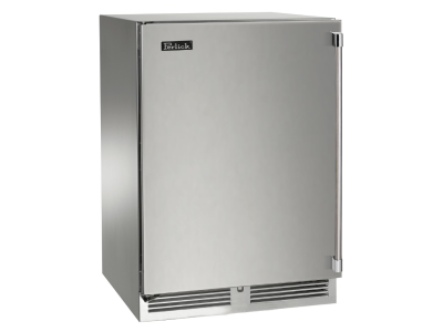 24" Perlick Marine and Coastal Signature Series Left-Hinge Freezer in Solid Stainless Steel Door - HP24FM41L