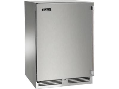 24" Perlick Marine Signature Series Dual Zone Wine/Refrigerator Solid Stainless Steel Door - HP24CM41LL