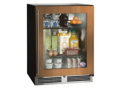 24" Perlick ADA Height Compliant Indoor Right-Hinge Refrigerator in Panel Ready Glass Door - HA24RB44R