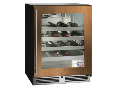 24" Perlick Indoor ADA Height Right-Hinge Compliant Wine Reserve in Panel Ready Glass Door - HA24WB44R
