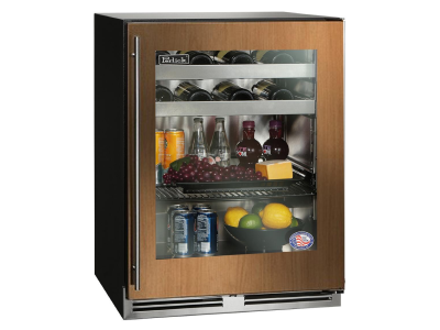 24" Perlick Indoor ADA Height Right-Hinge Compliant Beverage Center in Panel Ready Glass Door - HA24BB44R