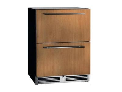 24" Perlick 5.20 Cu. Ft. C-Series Indoor Refrigerated Drawers - HC24RB46DL