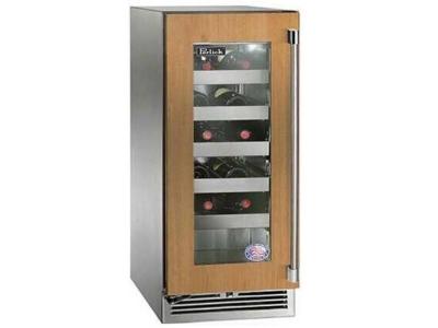 15" Perlick Indoor Signature Series Wine Reserve Panel Ready Glass Door -  HP15WS44LL