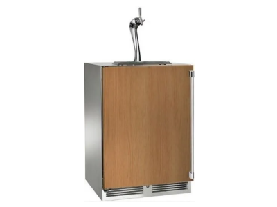24" Perlick Signature Adara Series Left-Hinge Single Tap Beverage Dispenser with Lock in Panel Ready - HP24TS42LL1A