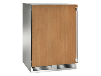 24" Perlick Indoor Signature Series Left-Hinge Dual-Zone Refrigerator/Wine Reserve in Solid Panel Ready Door with Door Lock - HP24CS42LL