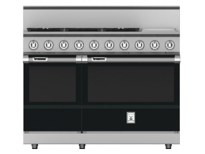 48" Hestan KRD Series Dual Fuel Range with 5-Burners - KRD485GD-LP-BK