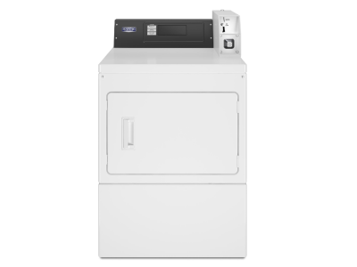 27" Maytag Commercial 7.4 Cu. Ft. Coin Slide Electric Dryer in White - MDE20CSAZW