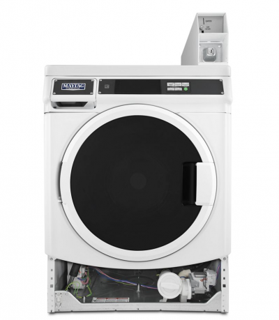 27" Maytag Commercial 3.1 Cu. Ft. Non- Vend Front Load Washer in White - MHN33PRCWW