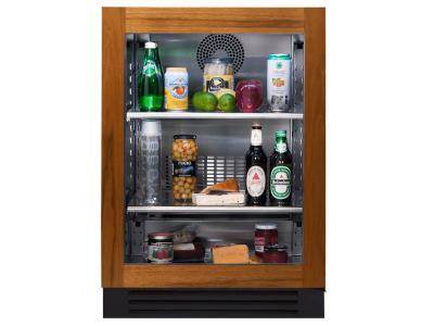 24" True Residential Overlay Ready Glass Door Undercounter Refrigerator - TUR-24-L-OG-C