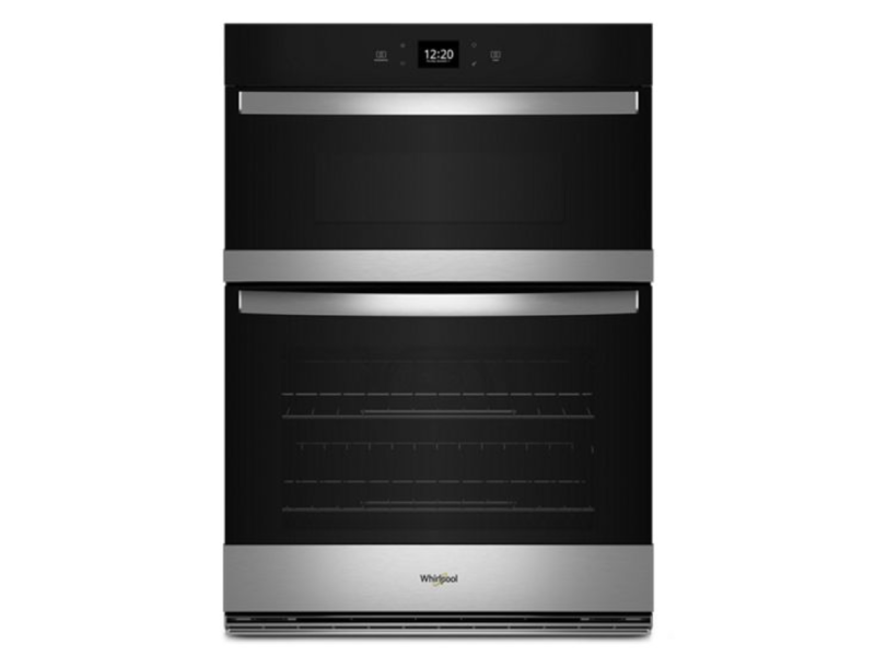 Whirlpool double oven discount with microwave