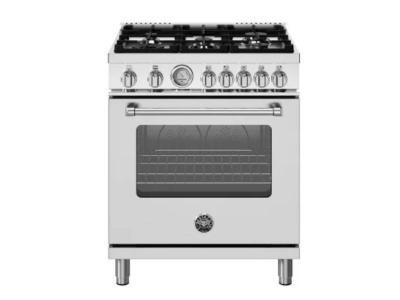 30" BERTAZZONI 4.6 Cu. Ft.  Freestanding Gas Range with 5 Sealed Burners - MAS305GASXVLP