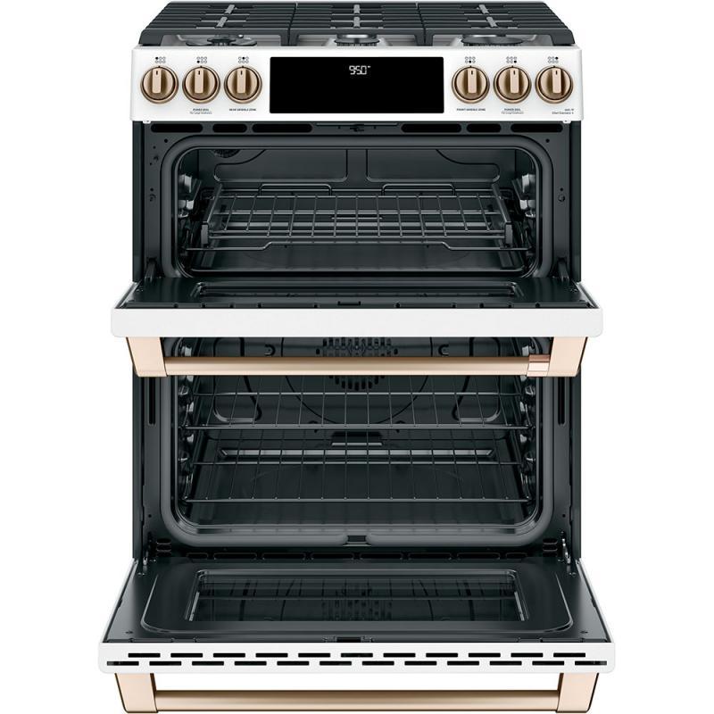Cafe double store oven white