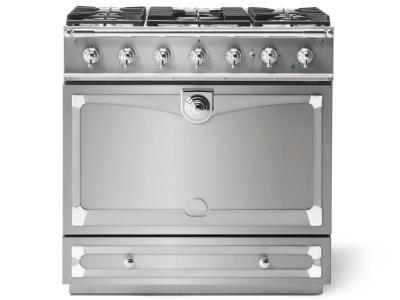 36" La Cornue CornuFe 90 Series Freestanding 5 Sealed Burners Dual-Fuel Range - C9IP