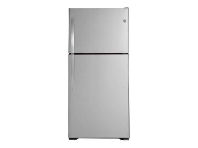 30" GE 19.2 Cu. Ft. Garage Ready Top-Freezer Refrigerator in Stainless Steel - GTS19KYNRFS