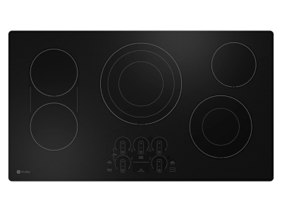 36" GE Profile Built-in Touch Control Electric Cooktop in Black - PEP7036DTBB