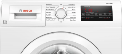 24" Bosch 2.2 Cu. Ft. 300 Series Compact Washer in White - WGA12400UC