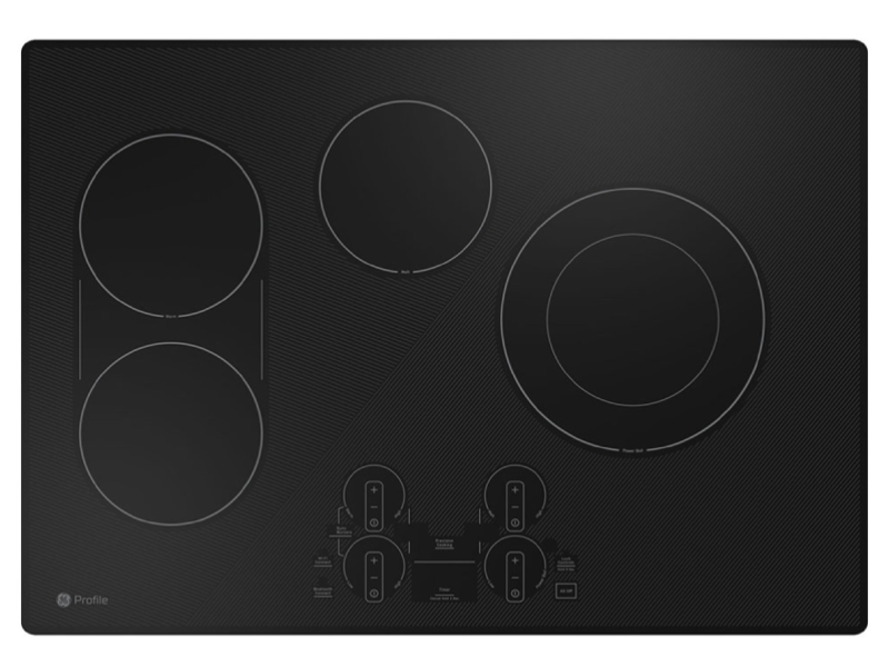 GE Profile 30 Built-In Touch Control Electric Cooktop Black