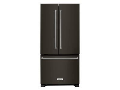 33" KitchenAid 22 cu. Ft. Standard Depth French Door Refrigerator with Interior Dispense - KRFF302EBS