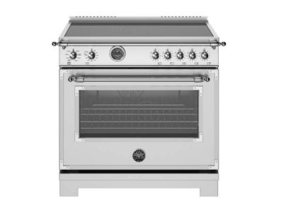 36" BERTAZZONI Heritage Series Induction Range in Stainless Steel - HER365ICFEPXT