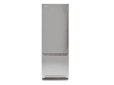 30" Fhiaba Brilliance Series Interior Left Hinge Stainless Steel Fridge with Freezer - BKI30BI-LST