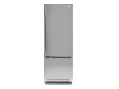 30" Fhiaba Brilliance Series Interior Right Hinge Stainless Steel Fridge with Freezer - BKI30BI-RST