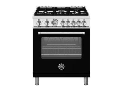 30" BERTAZZONI 4.6 Cu. Ft.  Freestanding Dual Fuel Range with 5 Sealed Burners - MAS305DFMNEV