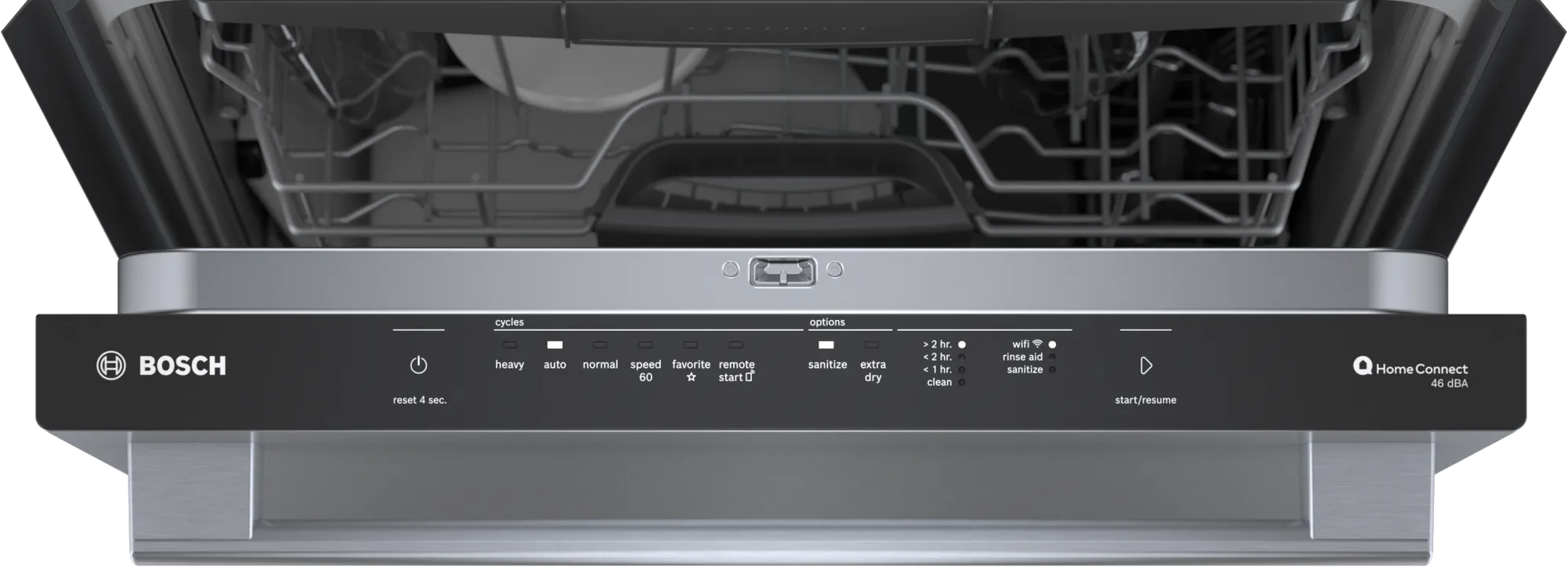 Bosch 100 series clearance dishwasher black stainless