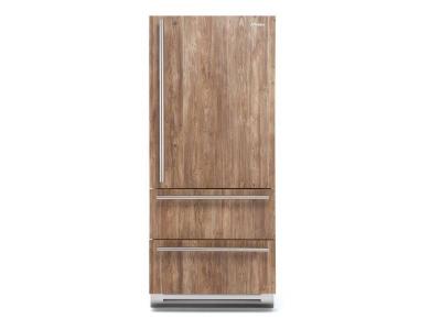 36" Fhiaba Integrated Series Overlay Right Hinge Fridge and Double Drawer Freezer - FI36BDI-ROT