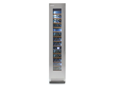 18" Fhiaba Classic Series Left Hinge Built-In Dual Zone Wine Cooler in Stainless Steel - FK18WCC-LS1
