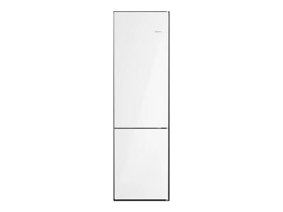 Bosch Freestanding 2-Door Bottom Mount Counter Depth Refrigerator with Ice Maker in White Glass - B24CB80ESW