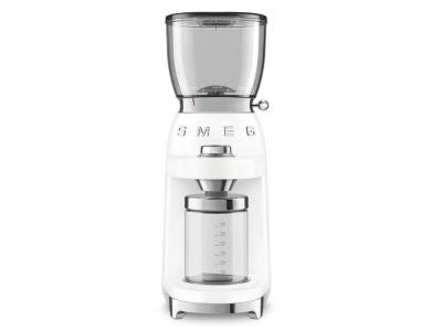 SMEG 50's Style Coffee Grinder In White - CGF01WHUS