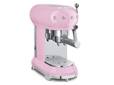 SMEG 50's Style Espresso Manual Coffee Machine In Pink - ECF01PKUS