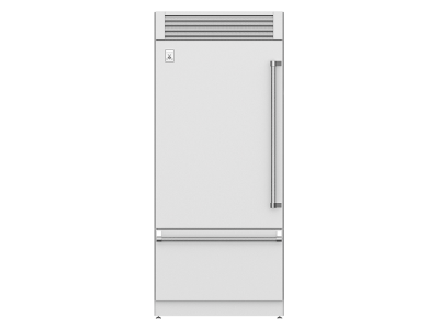 36" Hestan KRP Series Left-Hinge Pro Style Bottom Mount Refrigerator with Top Compressor - KRPL36