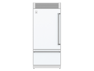 36" Hestan KRP Series Left-Hinge Pro Style Bottom Mount Refrigerator with Top Compressor - KRPL36-WH