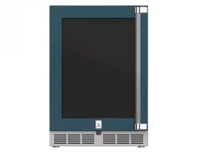 24" Hestan GRWG Series Left Hinge Outdoor Dual Zone Refrigerator with Wine Storage - GRWGL24-GG
