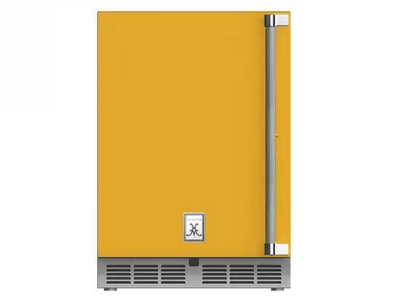 24" Hestan 5.0 Cu. Ft. GRWS Series Left Hinge Outdoor Dual Zone Refrigerator with Wine Storage - GRWSL24-YW