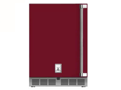 24" Hestan 5.0 Cu. Ft. GRWS Series Left Hinge Outdoor Dual Zone Refrigerator with Wine Storage - GRWSL24-BG