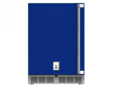 24" Hestan 5.0 Cu. Ft. GRWS Series Left Hinge Outdoor Dual Zone Refrigerator with Wine Storage - GRWSL24-BU