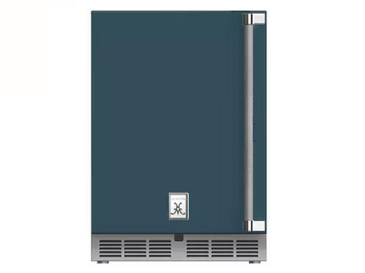 24" Hestan 5.0 Cu. Ft. GRWS Series Left Hinge Outdoor Dual Zone Refrigerator with Wine Storage - GRWSL24-GG