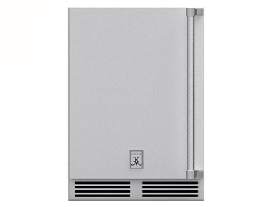 24" Hestan 5.0 Cu. Ft. GRWS Series Left Hinge Outdoor Dual Zone Refrigerator with Wine Storage - GRWSL24