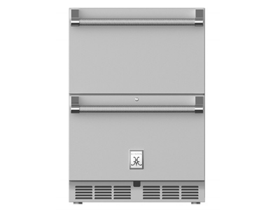 24" Hestan 5.2 Cu. Ft. GRR Series Outdoor Refrigerator Drawers - GRR24