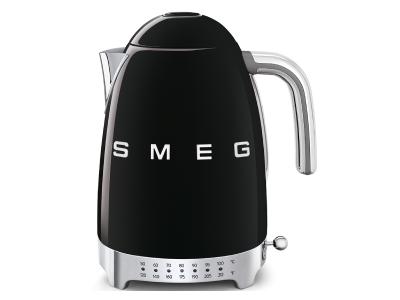 SMEG 50's Style Kettle With Plastic Button In Black - KLF04BLUS