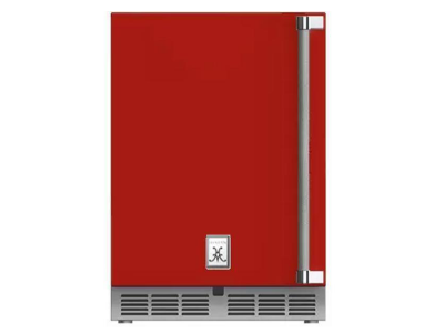 24" Hestan 5.2 Cu. Ft. GRS Series Left Hinge Outdoor Undercounter Refrigerator - GRSL24-RD