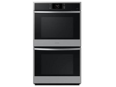30" Samsung 10.2 cu. Ft. Double Wall Oven with SmartThings Air Fry - NV51CG600DSRAA