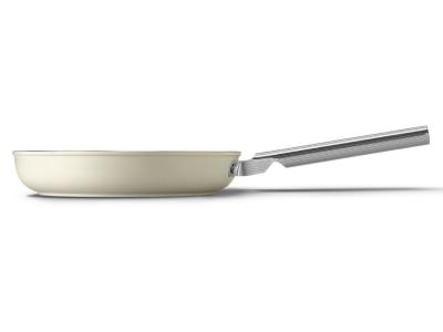 SMEG 50's Style Frypan With Long Handle In Cream - CKFF2601CRM
